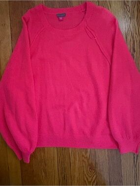Vince Camuto Bright Pink Scoop Neck Sweater